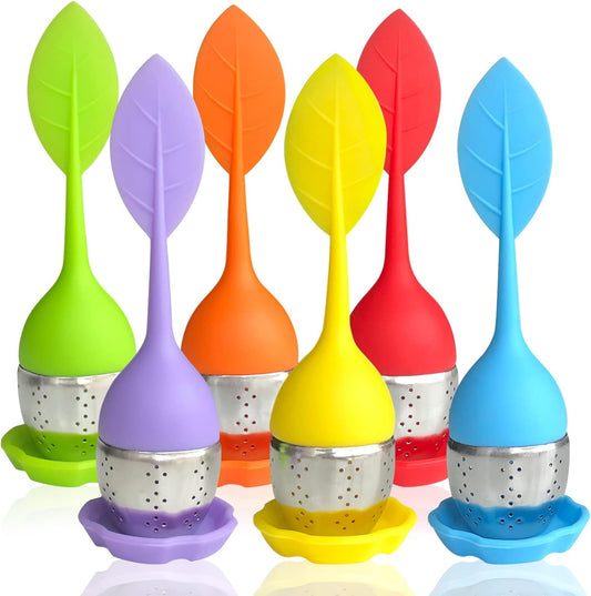 Stainless Steel Infuser with Silicone Leaf